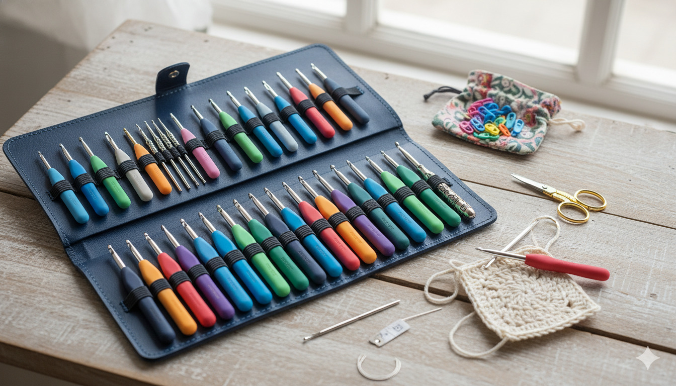 Complete crochet hook set